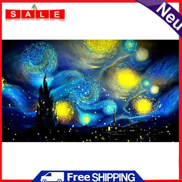 80x45cm 5D DIY Diamond Painting Abstract Night Sky Full Round Drill Mosaic Kit