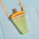 with Strap Water Bottle With Straw Drinking Cup Juice Cup Popsicle Cups