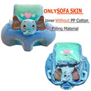 Creative Cartoon Baby Sofa Cover Learn to Sit Seat Feeding Chair Case (D) Newly