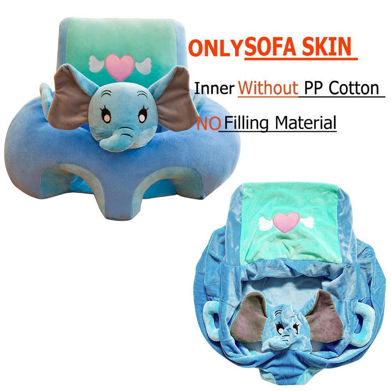 Creative Cartoon Baby Sofa Cover Learn to Sit Seat Feeding Chair Case (D) Newly