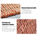 Small Picnic Wicker Basket Camping Fruit Food Rattan Hamper (Red Lattice) Newly