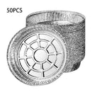 50pcs Steaming Basket Mat Foil Tin Air Fryer Steamer Liners Baking Oil Paper