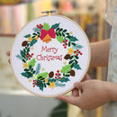 Accessories Flower Embroidery Needle Punch Embroidery Hoop Cross Stitch Kit