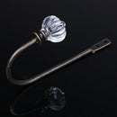 2pcs Curtain Hanger Hook Wall Buckle Handle for Closet Drawer (Bronze) Newly
