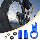 Road Bike Valve Nut Aluminum Alloy Cycling Protection Accessories (Blue) Newly