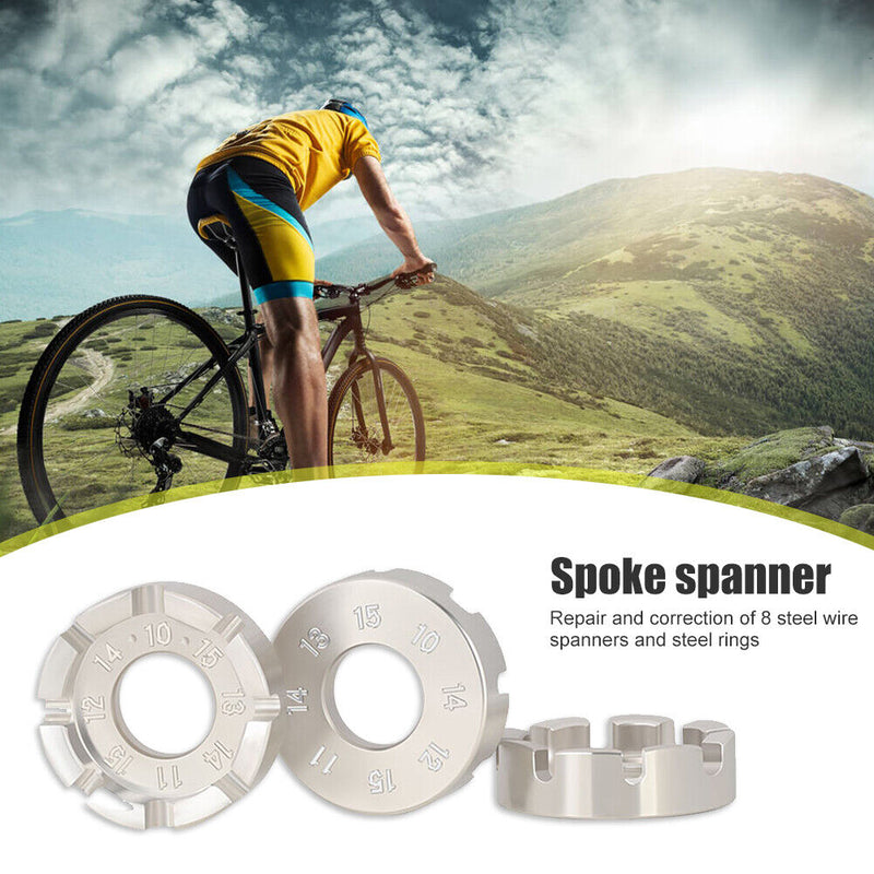 TOOPRE 8 Way Bicycle Spoke Nipple Wrench Galvanized Bike Wheel Repair Hand