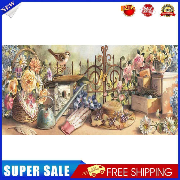 Flower Basket Oil Paint By Numbers Kits Canvas DIY Picture Hand Painted Art
