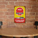 Still Life Rectangle Tin Sign Pendant Decorative Metal Still Life Hanging Plate