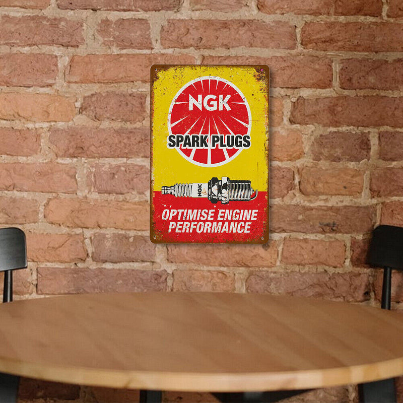 Still Life Rectangle Tin Sign Pendant Decorative Metal Still Life Hanging Plate