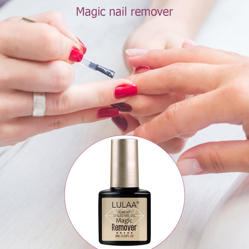 8ml 2 Minutes Burst Nail Polish Remover Glue Magic Soak Off Nail Cleaner