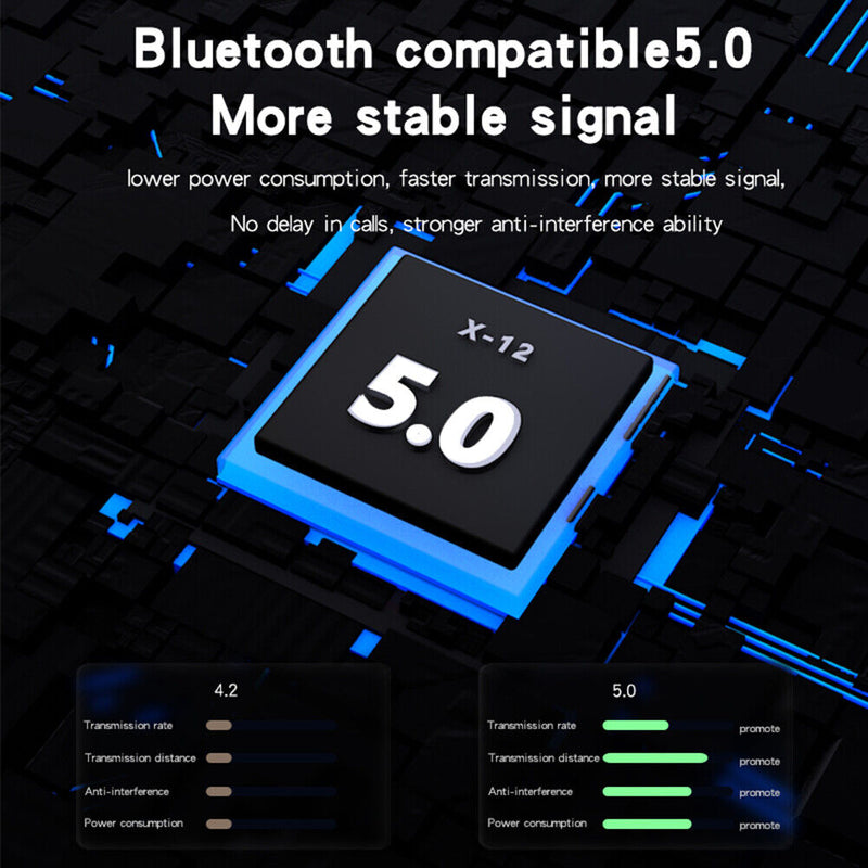 Helmet Headset Wireless Motorcycle Helmet Headphones Stereo Earphone with Lights