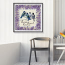 5D DIY Diamond Painting Lavender Bird Full Round Drill Mosaic Art Picture D