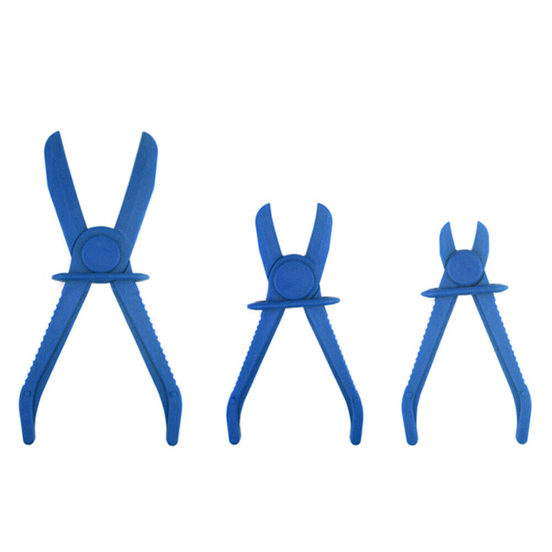 3pcs/set Flexible Fuel Water Line Hose Pinch Off Pliers Plastic Free Hands Cl