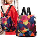 Women Oxford Travel School Bags Girls Anti Theft Backpacks (Multicolor)