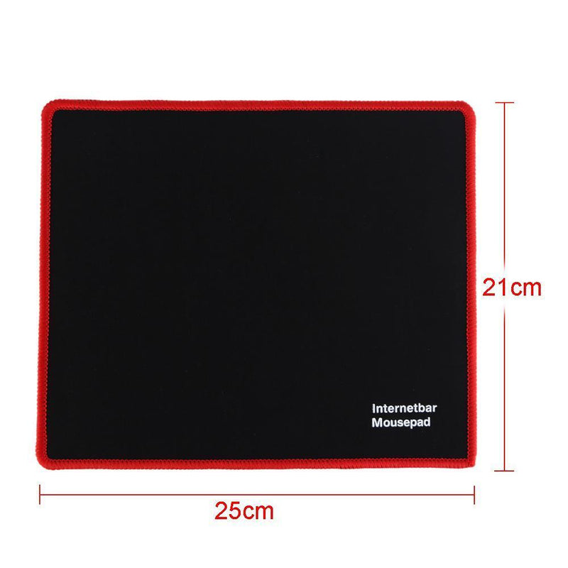 Gaming Mouse Pad 25x21cm Lock Edge Rubber Speed Mouse Mat for PC Laptop