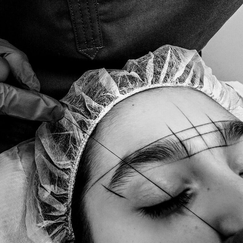 Pre-Inked Eyebrow Mapping String Semi-permanent Brows Marker Thread Makeup