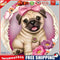 5D DIY Full Drill Diamond Painting Dog Cross Stitch Mosaic Craft Kit Decor