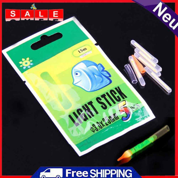 100Pcs 3*25mm Fluorescent Chemical Glow Sticks Green Lightstick for Fishing