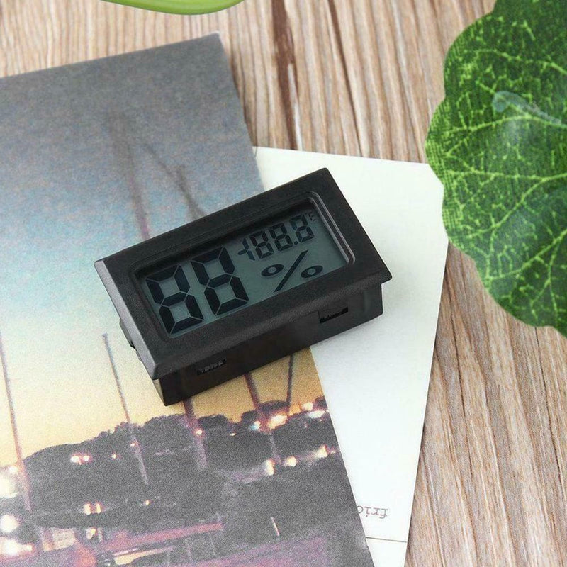 White/Black Digital LCD Temperature Humidity Meter Thermometer Hygrometer Gauge
