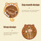 #A 1400ml Cute Bear Drinking Water Bottle Portable Summer Leak-Proof Straw Cup