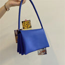 Fashion Multi Layer PU Solid Color Underarm Bag Women Casual Tote Shoulder Bags