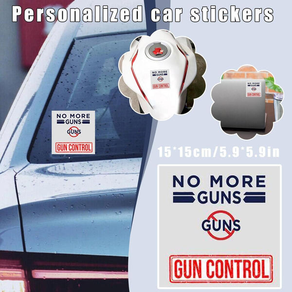 NO MORE GUNS Protect Kids From Guns Stickers Decals Window Car Bumper M3O7