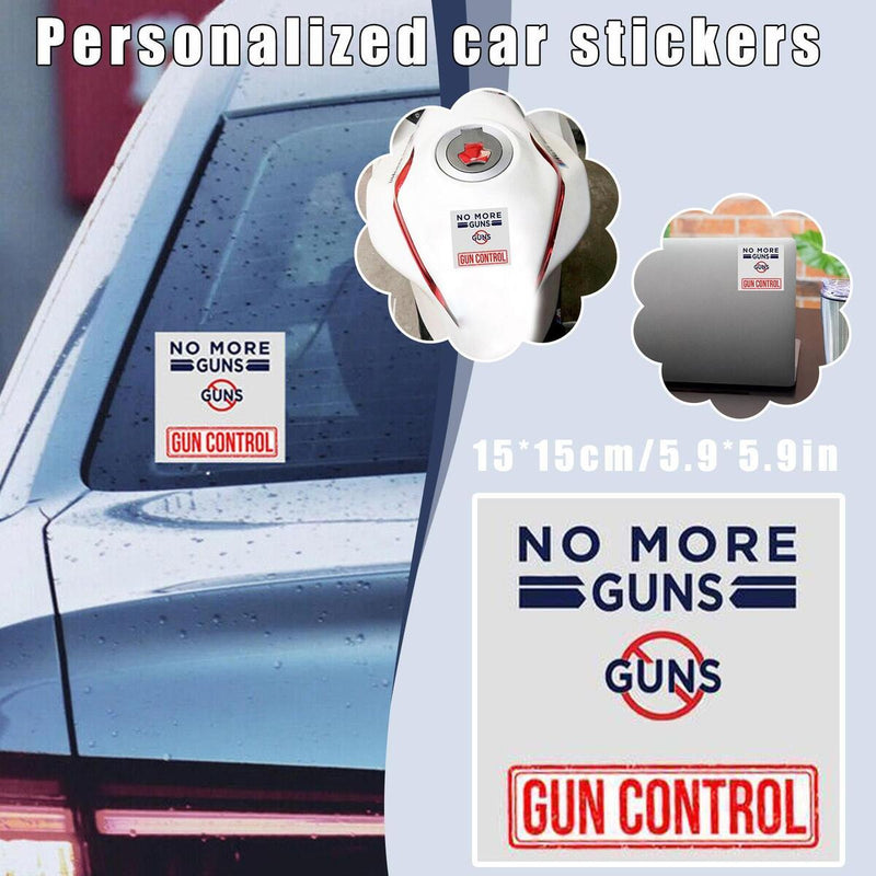 NO MORE GUNS Protect Kids From Guns Stickers Decals Window Car Bumper M3O7