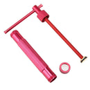 DIY Craft Pottery Clay Extruder Fondant Cake Slime Gun Modeling Tool(Red)