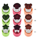 5x3pcs Star Heart Rabbit Shape Vegetables Cutter Cooking Baking Molds (C)