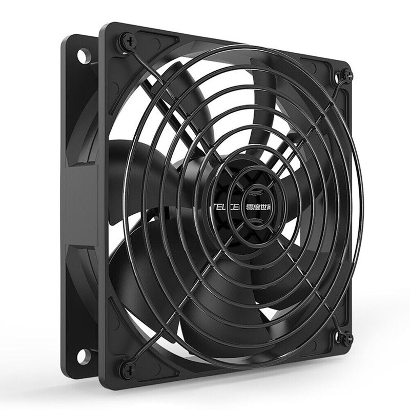 TEUCR Case Cooler 3000RPM Small 4Pin Temperature Control/Large 4Pin Fixed Speed