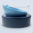 2 in 1 Pet Cat Feeder Bowl Automatic Drinking Water Puppy Bowl (Blue) Newly