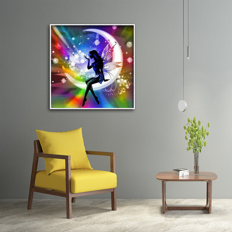 5D DIY Spirits on the Moon Diamond Painting Full Round Drill Picture Decor
