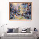 5D Door Snowman Diamond Painting Embroidery DIY Cross Stitch Home Decor