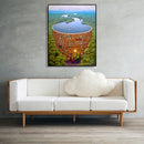 Painting By Numbers DIY Nature Bookshelf Hand Painted Canvas Oil Art Picture Kit