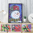 5D DIY Special Shaped Diamond Painting Snowman Cross Stitch Craft Kit Home