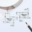 DIY Craft Patchwork Quilting Template Sewing Ruler Tailor Ruler Measuring Gauge