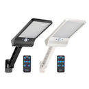 56LED Solar Motion Sensor Wall Light Remote Control Street Lamp (Black)