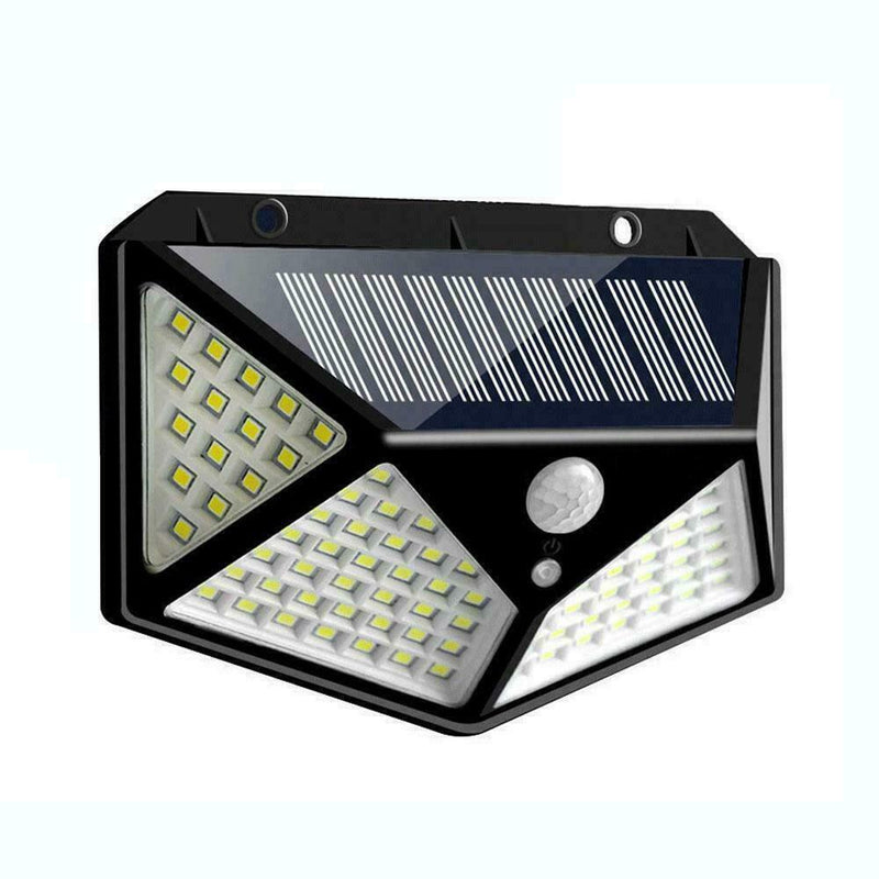 100 LED Solar Power PIR Sensor Motion Wall Light Outdoor Garden Waterproof hot.