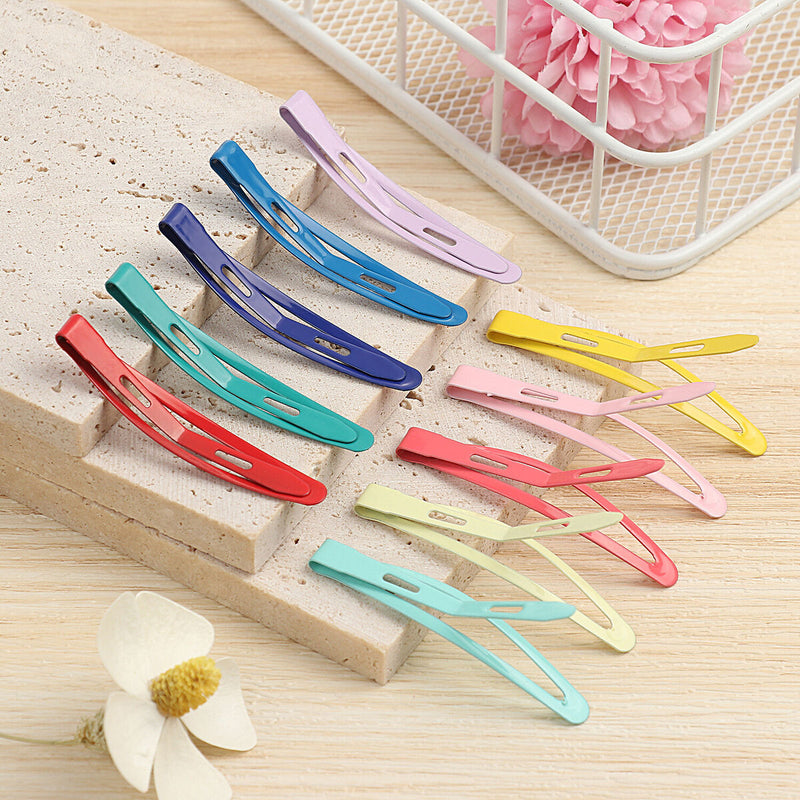 Women Girls Metal No Slip Hairpins Hair Accessories Barrettes Snap Hair Clips