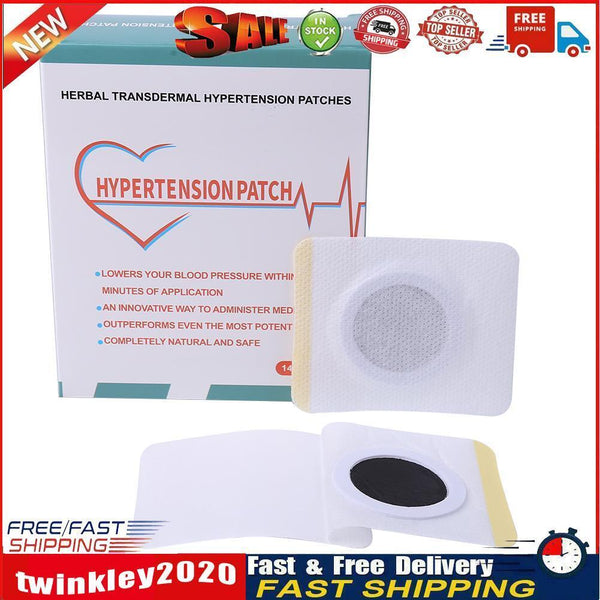 14pcs/Box Chinese Herbal Hypertension Patch Blood Pressure Reduce Plaster Newly
