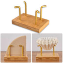 Wooden V60 Filter Paper Rack Hand Drip Coffee Cake Filter Paper Holder (D)