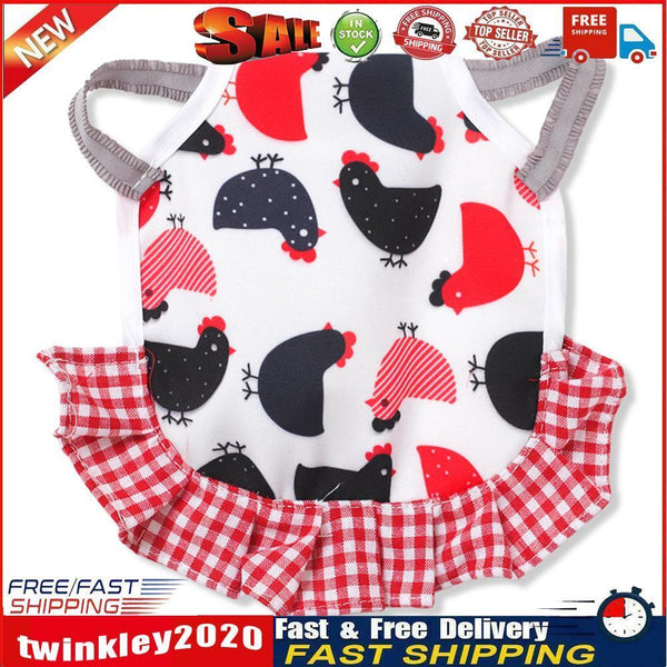 Pet Feather Protector Cloth Elastic Cock Pattern Back Wing Protector (B) Newly