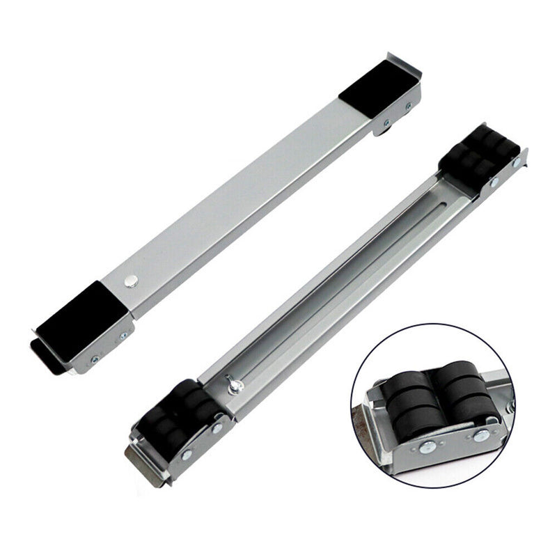 2pcs Refrigerator Washing Machine Mobile Base Movable Heavy Duty Stand Rack