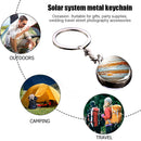 Solar System Metal Pendant Galaxy Earth Mars Glass Moon Keychain (Jupiter) Newly