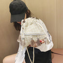 Woolen Canvas Messenger Shoulder Bag Ethnic Retro Woven Bucket Tassel Purses