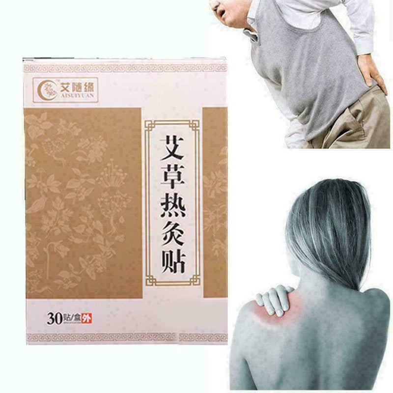 30pcs Warm Moxibustion Plaster Wormwood Herbal Medicine M0F8 Health B1Y8 O0Z3