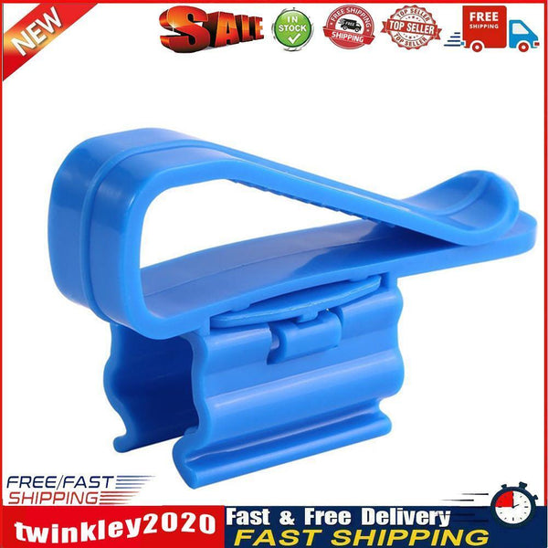 Aquarium Filtration Water Pipe Bucket Clip Tube Flow Control Clamp (Blue) Newly