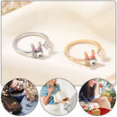 Fashion Opening Gift Jewelry Rabbit Animal Rings Ring Cute