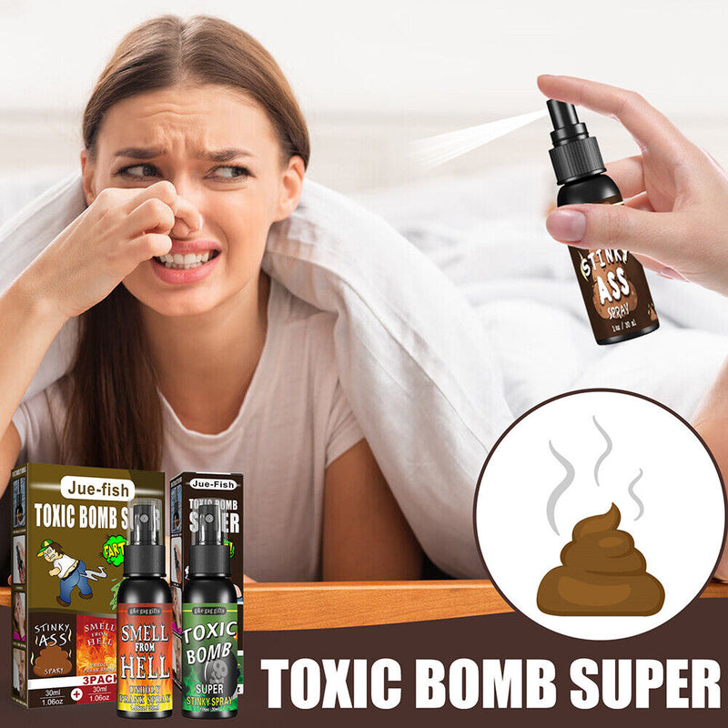 3x Stinky Prank Liquid Tricky Bomb Smell Fart Spray Halloween Entertainment Toys