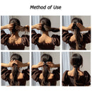 Bird Nest Retractable Girls Headwear Clips Claw HairPins Tail Hair Bun Holder